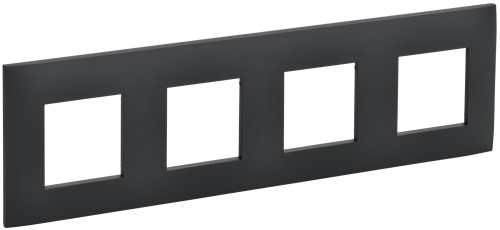 SKANDY Рамка 4-местная SK-F04G графит IEK