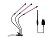 Фитосветильник светодиодный на прищепке 12 Вт 3 головы с таймером сине-красный спектр Фарлайт
