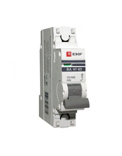 Автоматический выключатель 1P 6А (C) 4,5kA ВА 47-63 EKF PROxima
