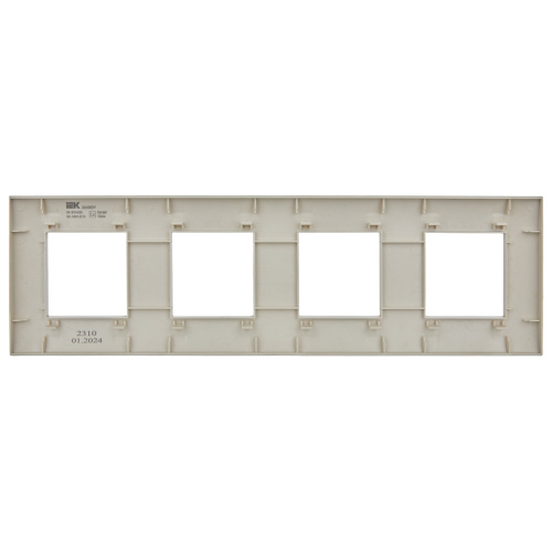 SKANDY Рамка 4-местная SK-F01B бежевый IEK