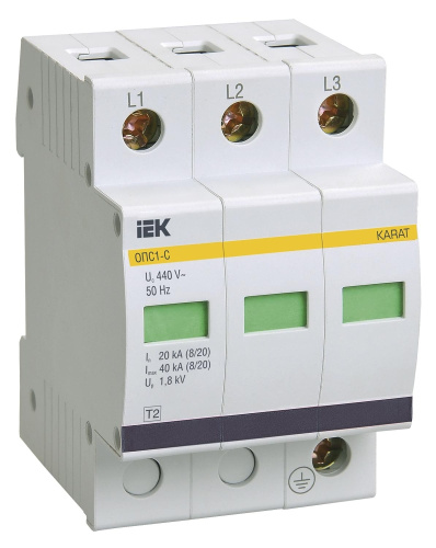 KARAT ОПС1-C УЗИП 3P In=20кА Un=400В Im=40кА IEK