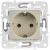 SKANDY Розетка с заземлением без защитных шторок 16А SK-R05B бежевый IEK