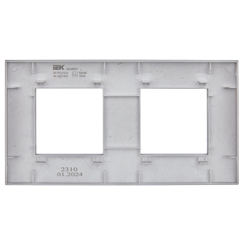 SKANDY Рамка 2-местная SK-F02Gr серый IEK