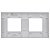 SKANDY Рамка 2-местная SK-F02Gr серый IEK