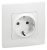 Розетка 2К+З БЕЛ ETIKA