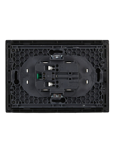 FORTE&PIANO Роз. 2-я с з/к з/ш б/к 16А FP123 чер. IEK