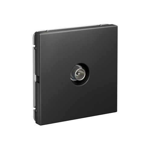 TV РОЗЕТКА оконечная 1DB, мех-м, БАЗАЛЬТ