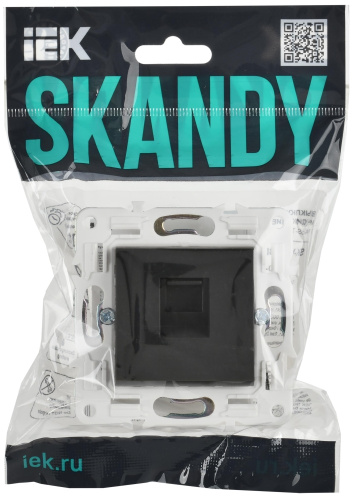 SKANDY Розетка компьютерная RJ45 кат.5E SK-K01G графит IEK