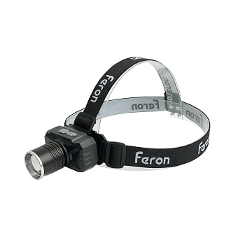 Фонарь с аккумулятором FERON TH2314 фонарь головной , 1LED IP44, аккумулятор 3,7/2500mAh/Li-Ion