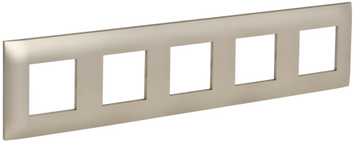 SKANDY Рамка 5-местная SK-F05Sh шампань IEK
