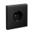 ARTGALLERY РОЗЕТКА с заземлением со шторками, 16А, механизм, быстрозажим. клем., КАРБОН