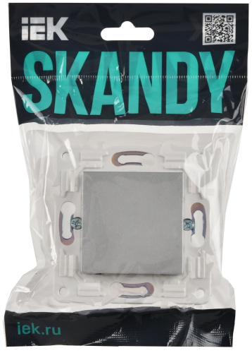 SKANDY Заглушка с суппортом SK-C01S серебряный IEK