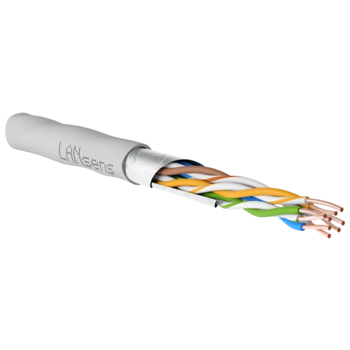 Кабель витая пара U/UTP кат.5E 4х2х0.51 24AWG solid Cu LSZH нг(А)-HF In. Premium 305м (м) SUPRLAN 01-0307-1