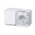 AtlasDesign PROFI IP54 О/У БЛОК: РОЗ. з/к со шт. 16А, ВЫКЛ.1-клав.10А, БЕЛЫЙ