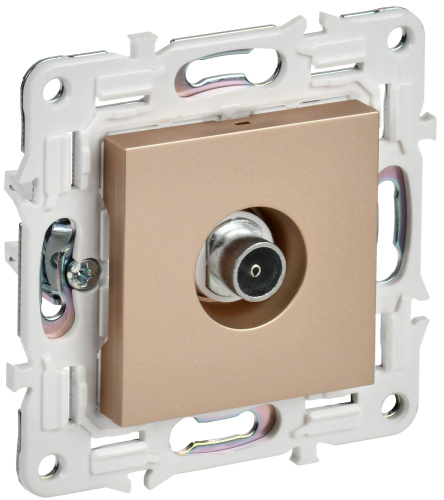 SKANDY Розетка TV оконечная SK-A12Sa песочный IEK