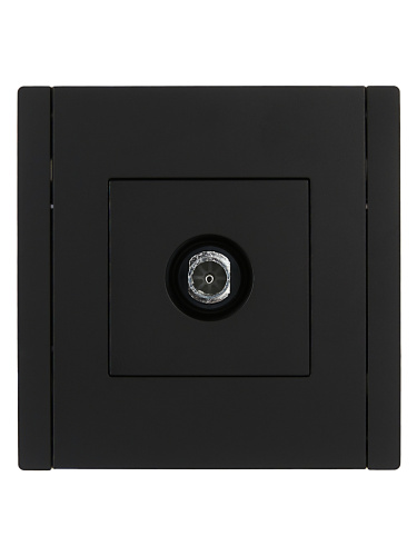 FORTE&PIANO Роз. TV оконечная FP128 чер. IEK