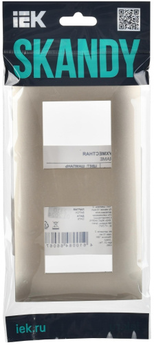 SKANDY Рамка 2-местная SK-F02Sh шампань IEK