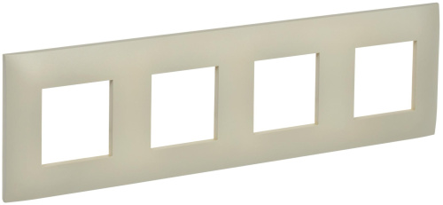 SKANDY Рамка 4-местная SK-F01B бежевый IEK