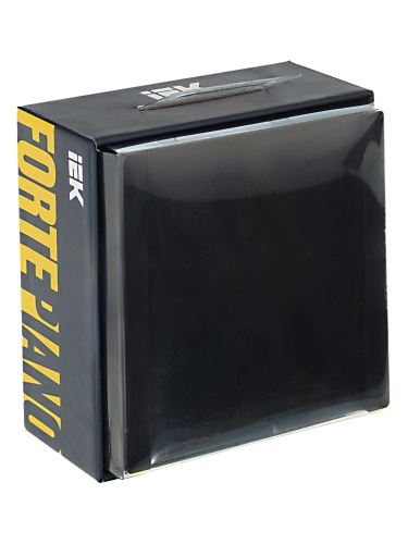 FORTE&PIANO Выключ. 1-кл. прох. 10А FP103 чер. IEK