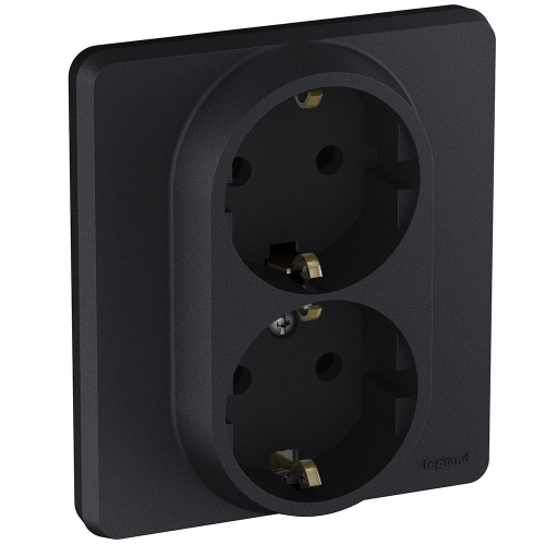 Розетка 2X2К+З АНТР INSPIRIA