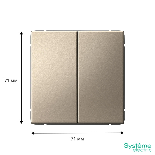 2-кл. ПЕРЕКЛЮЧАТЕЛЬ, сх.6/2, 10АХ, мех-м, ШАМПАНЬ