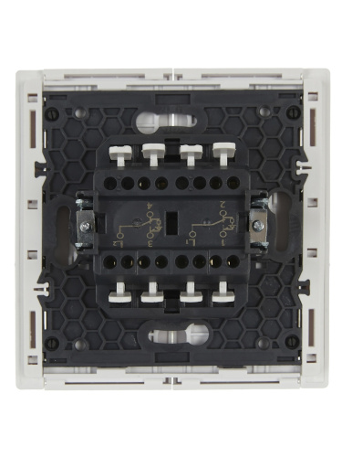 FORTE&PIANO Выключ. 2-кл. прох. с инд. 10А FP208 бел. IEK
