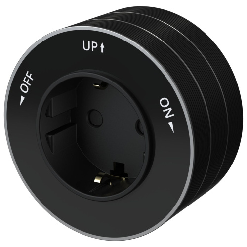 MultiTrack Розетка 2К+З круглая 16А/250В Антрацит