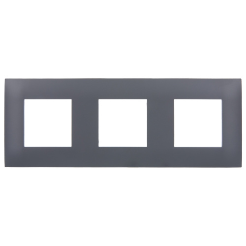 SKANDY Рамка 3-местная SK-F03T титан IEK