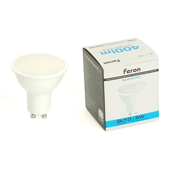 Светильник/лампа аккумуляторный, 5W GU10 AC/DC, белый, EL110 Feron
