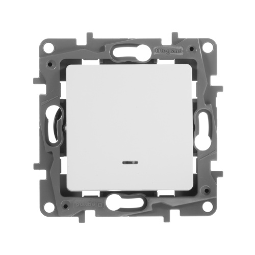 Выкл 1кл с подсв БЕЛ ETIKA