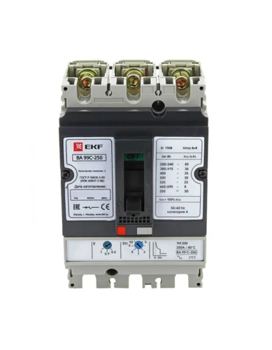 Выключатель автоматический ВА-99C (Compact NS) 250/250А 3P 45кА EKF PROxima